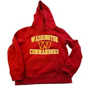 Washington Commanders Kids Graphic Hoodie Pullover Long Sleeve Size M